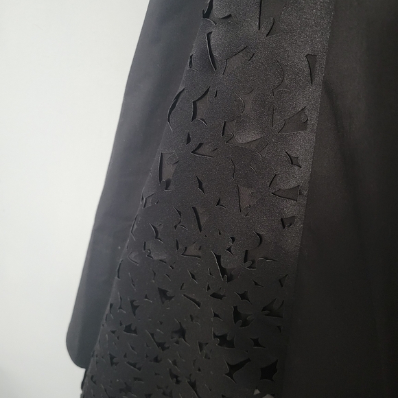 Paskal Black Short Sleeve Dress with Laser Cut Details NWT - Picture 8 of 14